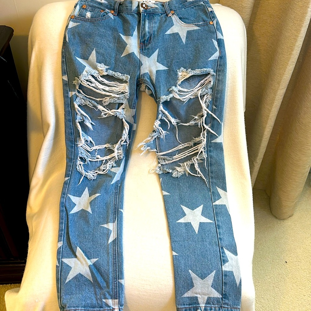 Low Waist Awesome Baggies with Star Print